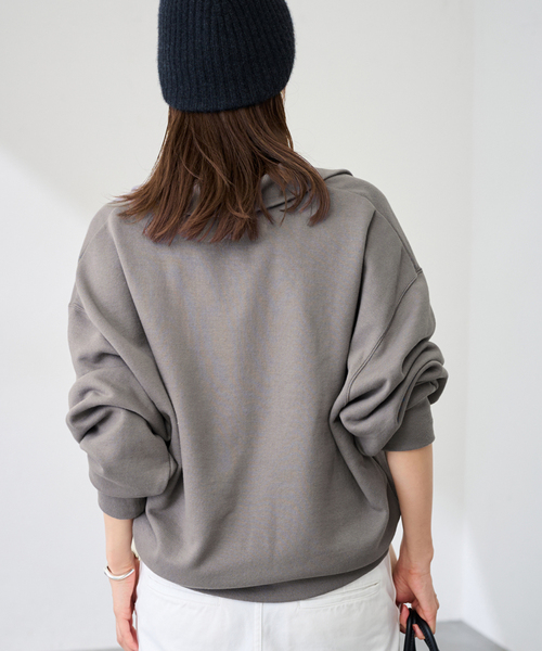 FRAMeWORK(フレームワーク)の「DEEP HALF ZIP(スウェット・レディース・グレー/ホワイト・FREE)」の21枚目の写真