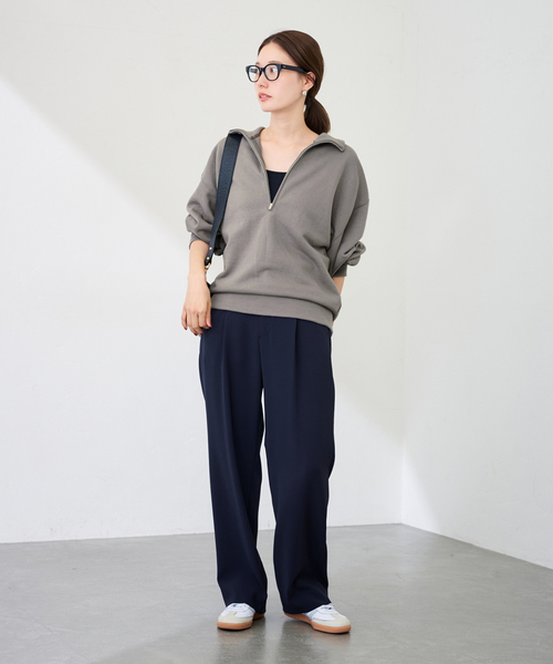 FRAMeWORK(フレームワーク)の「DEEP HALF ZIP(スウェット・レディース・グレー/ホワイト・FREE)」の22枚目の写真