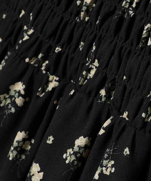 Demi-Luxe BEAMS（デミルクス ビームス）の「BEAMS SALON / ブルーム シャーリング ドレス【セレモニー・オケージョン】［手洗い可］（ワンピース・レディース・ブラック/オリーブ・36/38）」の9枚目の写真