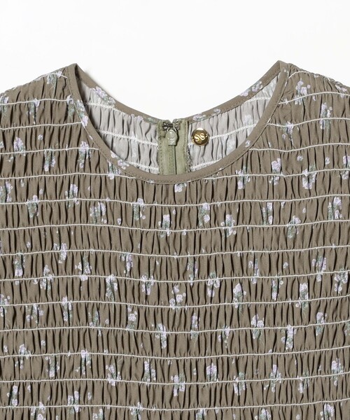 Demi-Luxe BEAMS（デミルクス ビームス）の「BEAMS SALON / ブルーム シャーリング ドレス【セレモニー・オケージョン】［手洗い可］（ワンピース・レディース・ブラック/オリーブ・36/38）」の11枚目の写真