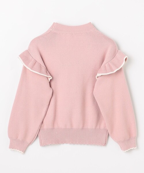 ANY（エニィ）の「肩フリル しあわせタッチニット（ニット/セーター・キッズ・サックスブルー系/アイボリー系/ピンク系/ブラック系・130/110/120）」の20枚目の写真