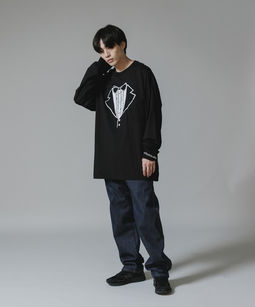 TAKAHIROMIYASHITATheSoloIst.（タカヒロミヤシタザソロイスト）の「TAKAHIROMIYASHITATheSoloIst./タカヒロミヤシタザソロイスト trompe クルーネック Tシャツ メッセージプリント（Tシャツ/カットソー・メンズ・ホワイト/ブラック・L/M）」の15枚目の写真