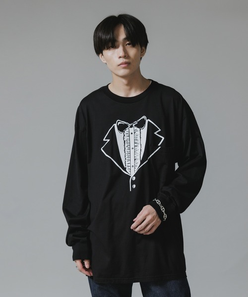 TAKAHIROMIYASHITATheSoloIst.（タカヒロミヤシタザソロイスト）の「TAKAHIROMIYASHITATheSoloIst./タカヒロミヤシタザソロイスト trompe クルーネック Tシャツ メッセージプリント（Tシャツ/カットソー・メンズ・ホワイト/ブラック・L/M）」の8枚目の写真