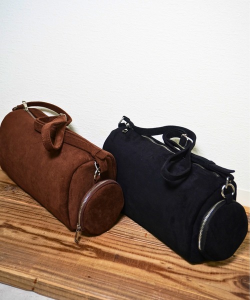 gossara(ゴサラ)の「スエード横長ショルダーBAG(ショルダーバッグ・レディース・ブラック/ダークブラウン・FREE)」の9枚目の写真