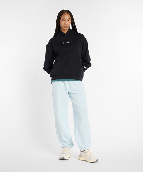NEW BALANCE（ニューバランス）の「Athletics Script フーディ（パーカー・レディース・ブラック/ヘザーグレー/ライトグリーン・SMALL/MEDIUM/LARGE/X-LARGE）」の9枚目の写真