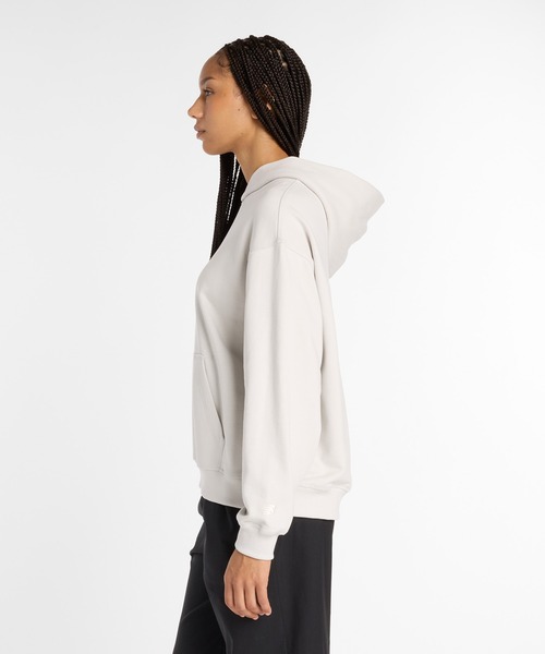 NEW BALANCE（ニューバランス）の「Athletics Script フーディ（パーカー・レディース・ブラック/ヘザーグレー/ライトグリーン・SMALL/MEDIUM/LARGE/X-LARGE）」の10枚目の写真