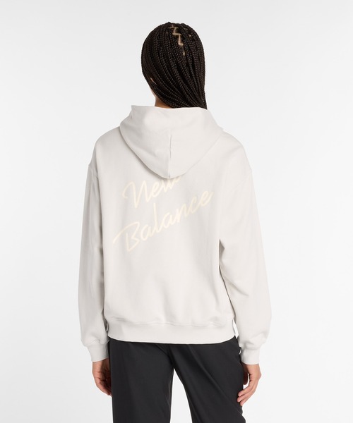 NEW BALANCE（ニューバランス）の「Athletics Script フーディ（パーカー・レディース・ブラック/ヘザーグレー/ライトグリーン・SMALL/MEDIUM/LARGE/X-LARGE）」の11枚目の写真