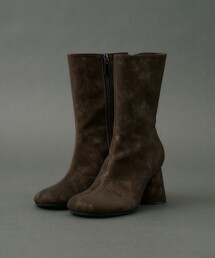 Cone Heel Round Boots|美脚見え/細見え/歩きやすい/春服