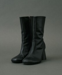 Cone Heel Round Boots｜美脚見え/細見え/歩きやすい/春服