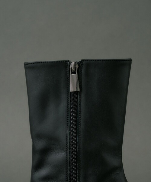 セール】Cone Heel Round Boots｜美脚見え/細見え/歩きやすい/秋服