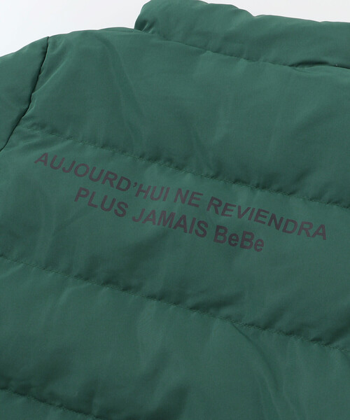 BeBe（ベベ）の「【撥水】リップストップ×タフタリバーシブル中綿ブルゾン（ブルゾン・キッズ・ブラック/ブルー・100cm/110cm/130cm/120cm/140cm/150cm）」の9枚目の写真