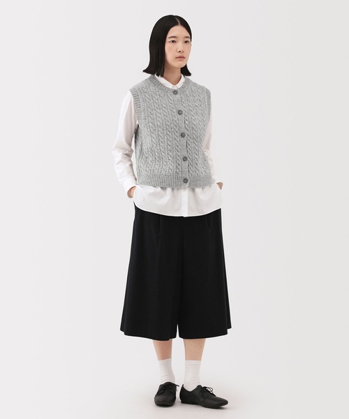 無印良品（ムジルシリョウヒン）の「婦人　アンデスウールを使ったベスト（ベスト・レディース・ブラウン/チャコールグレー/グレー・S/XL/L/M）」の7枚目の写真