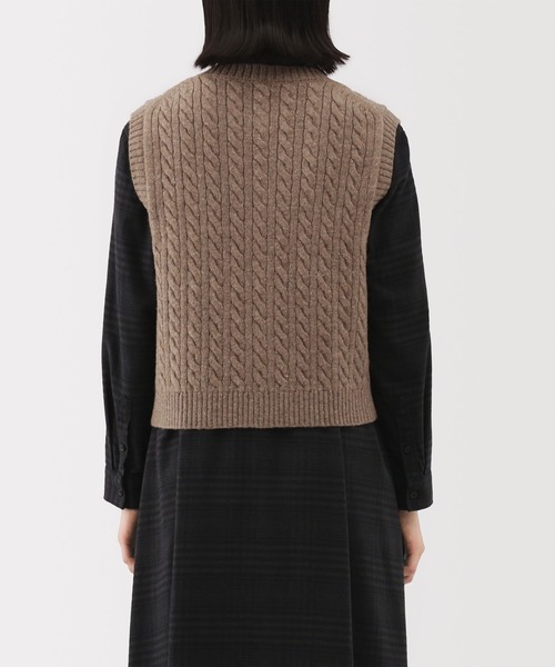 無印良品（ムジルシリョウヒン）の「婦人　アンデスウールを使ったベスト（ベスト・レディース・ブラウン/チャコールグレー/グレー・S/XL/L/M）」の12枚目の写真