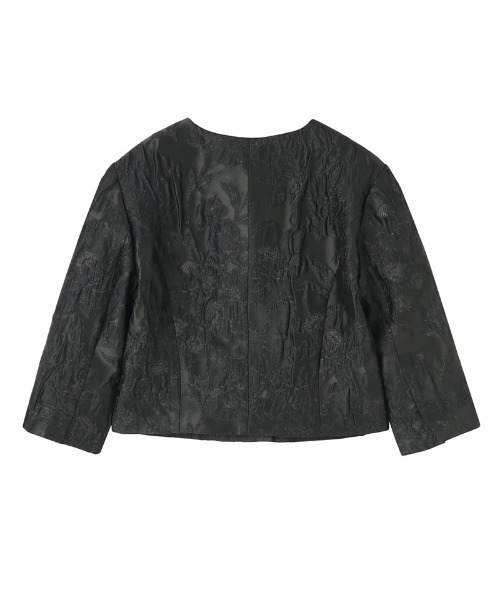 JENNE（ジェンヌ）の「ジャガードクラシカルジャケット（その他アウター・レディース・ブラック/アイボリー・MEDIUM/SMALL/LARGE）」の13枚目の写真