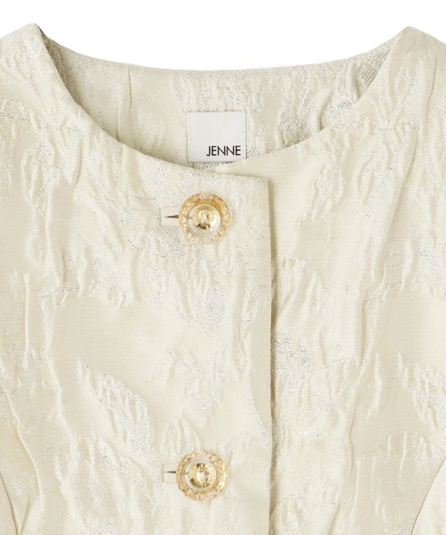 JENNE（ジェンヌ）の「ジャガードクラシカルジャケット（その他アウター・レディース・ブラック/アイボリー・MEDIUM/SMALL/LARGE）」の21枚目の写真