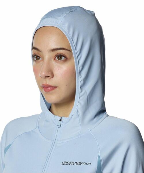 UNDER ARMOUR(アンダーアーマー)の「UAコールドウェザー プロ フルジップ フーディー(トレーニング/レディース)(その他トップス・レディース・ブルー系・L/M/S/XL)」の4枚目の写真