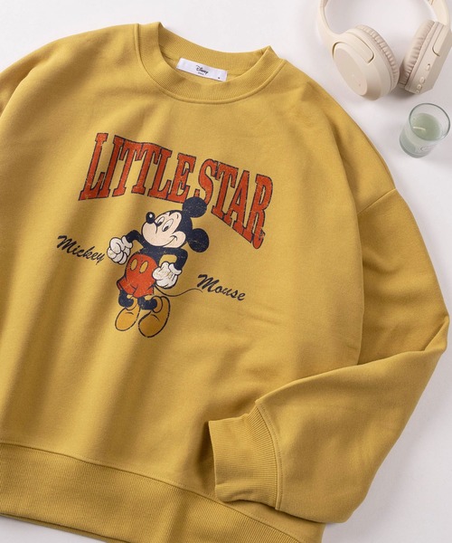 Disney（ディズニー）の「【71】【Disney/ディズニー】ミッキーマウス／スティッチ／チップ＆デール サガラ刺繍 裏起毛 スウェット（スウェット・レディース・アッシュグレー/ブルー/グレー系その他/ブラック/カーキ/ワイン/ライトグレー/マスタード・M/L）」の7枚目の写真