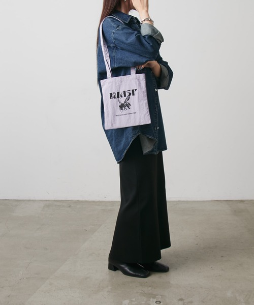 COLONY 2139（コロニートゥーワンスリーナイン）の「ナイロンロングハンドルミニトートバッグ（トートバッグ・レディース・シルバー/レッド/ピンク/パープル・FREE）」の7枚目の写真