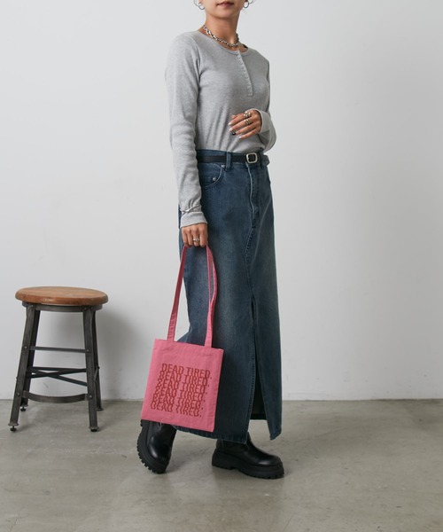 COLONY 2139（コロニートゥーワンスリーナイン）の「ナイロンロングハンドルミニトートバッグ（トートバッグ・レディース・シルバー/レッド/ピンク/パープル・FREE）」の10枚目の写真