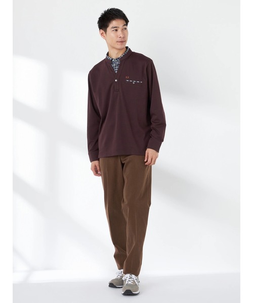 McGREGOR(マックレガー)の「ストライプ長袖ポロ(ポロシャツ・メンズ・ワイン/ナチュラル/ネイビー・M/L/XL)」の11枚目の写真