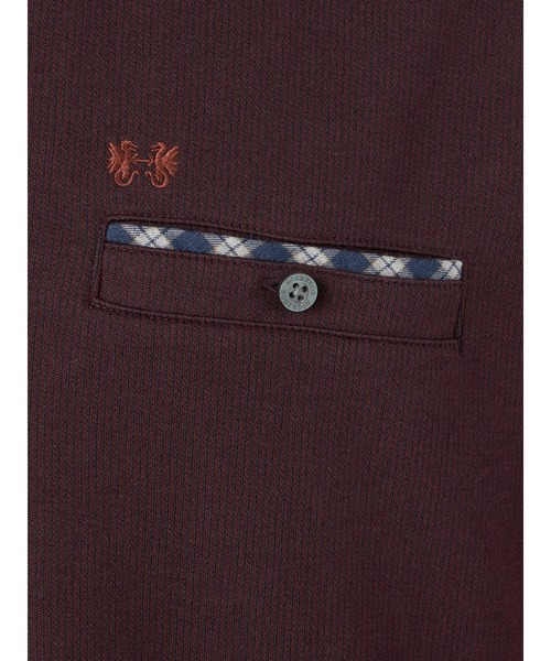 McGREGOR(マックレガー)の「ストライプ長袖ポロ(ポロシャツ・メンズ・ワイン/ナチュラル/ネイビー・M/L/XL)」の5枚目の写真