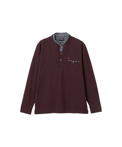 McGREGOR(マックレガー)の「ストライプ長袖ポロ(ポロシャツ・メンズ・ワイン/ナチュラル/ネイビー・M/L/XL)」の8枚目の写真