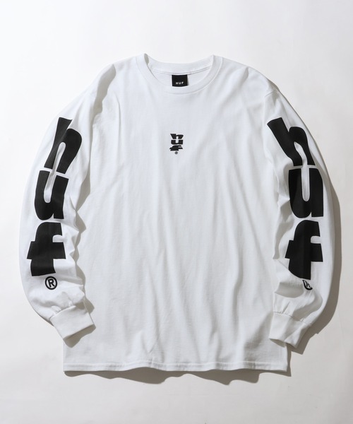 HUF(ハフ)の「【HUF/ハフ】MEGABLAST L/S TEE/アートワークデザイン ロングスリーブTシャツ(Tシャツ/カットソー・メンズ・ブラック/ホワイト・S/M/L/XL)」の1枚目の写真