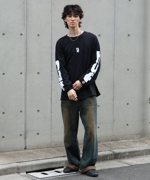 HUF(ハフ)の「【HUF/ハフ】MEGABLAST L/S TEE/アートワークデザイン ロングスリーブTシャツ(Tシャツ/カットソー・メンズ・ブラック/ホワイト・S/M/L/XL)」の7枚目の写真
