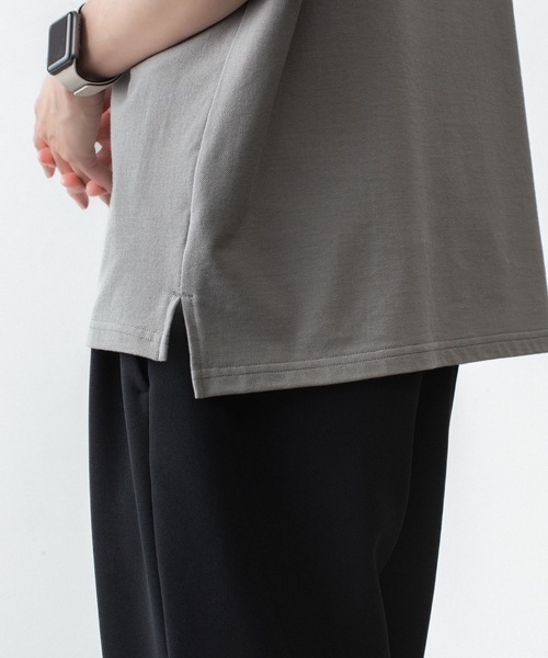 ATTACHMENT（アタッチメント）の「ソフトピケ S/S ポロ / SOFT PIQUE S/S POLO（ポロシャツ・メンズ・グレー/ライトオレンジ系/ブラック・3/2/1/4）」の16枚目の写真
