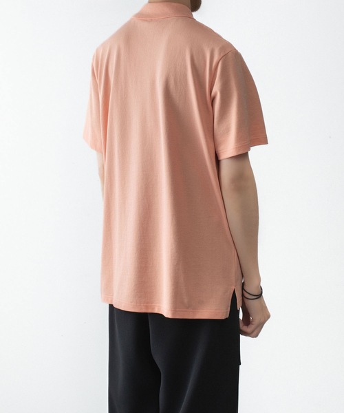 ATTACHMENT（アタッチメント）の「ソフトピケ S/S ポロ / SOFT PIQUE S/S POLO（ポロシャツ・メンズ・グレー/ライトオレンジ系/ブラック・3/2/1/4）」の21枚目の写真