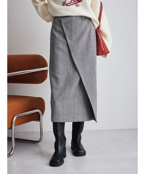 Mila Owen グレー　ジャンパースカート　サイズ0 Mila Owen グレー ジャンパースカート サイズ0