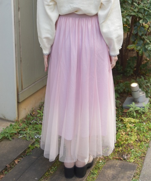axes femme(アクシーズファム)の「チュールラメスカート(スカート・レディース・パープル/ネイビー/ブラック・FREE)」の6枚目の写真