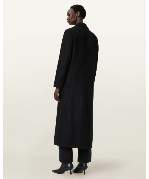 ALLSAINTS(オールセインツ)の「NELLIE DOUBLE BREASTED COAT | NELLIE ダブル ブレスト コート(チェスターコート・レディース・ブラック・4/6/8/10)」の9枚目の写真