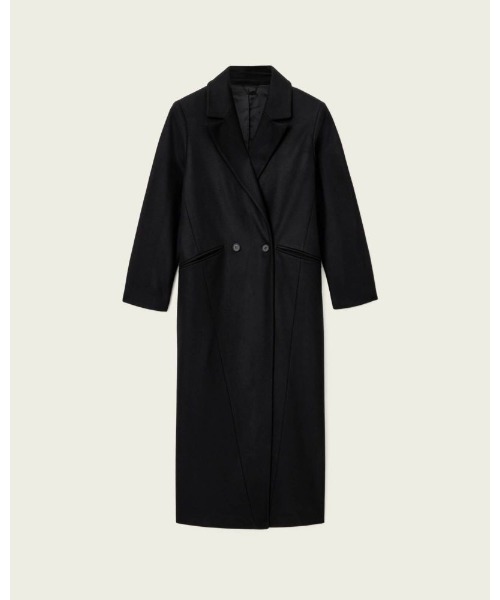 ALLSAINTS(オールセインツ)の「NELLIE DOUBLE BREASTED COAT | NELLIE ダブル ブレスト コート(チェスターコート・レディース・ブラック・4/6/8/10)」の10枚目の写真