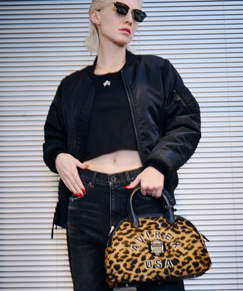 直営店限定》LX VARSITY LEATHER MINI BOSTON BAG（ボストンバッグ