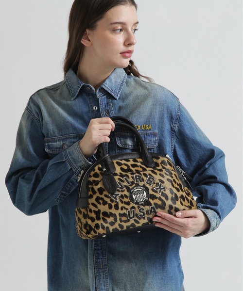 直営店限定》LX VARSITY LEATHER MINI BOSTON BAG（ボストンバッグ