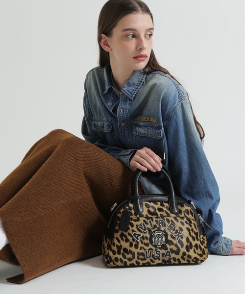 直営店限定》LX VARSITY LEATHER MINI BOSTON BAG（ボストンバッグ