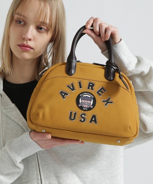 直営店限定》LX VARSITY LEATHER MINI BOSTON BAG（ボストンバッグ