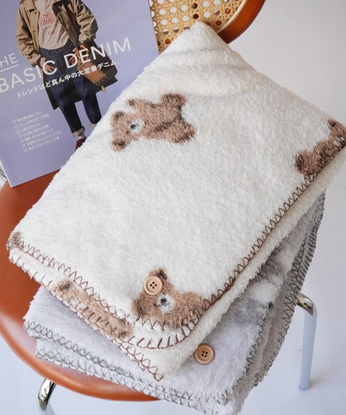 Port（ポート）の「【 Port / ポート 】 フラッフィーボア 3WAY 2重ひざ掛け / ブランケット（ブランケット・レディース・B/A/C・FREE）」の2枚目の写真