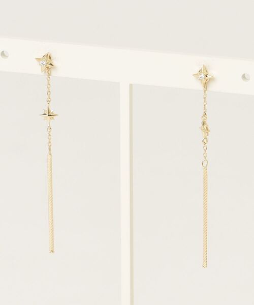 VENDOME AOYAMA(ヴァンドーム青山)の「K18YG ダイヤモンド ピアス(ピアス(両耳用)・レディース・イエローゴールド・ONE SIZE)」の4枚目の写真