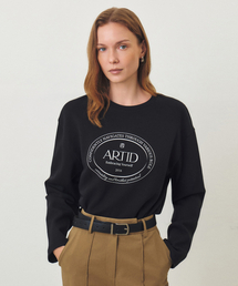 サークルロゴ長袖Tシャツ_BLACK