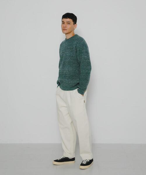 URBAN RESEARCH Sonny Label（アーバンリサーチサニーレーベル）の「ミックスカラーニットプルオーバー（ニット/セーター・メンズ・ピンク系その他/カーキ/ブラウン系その他/グリーン系その他・MEDIUM/LARGE）」の17枚目の写真