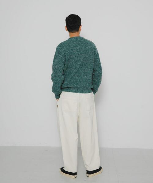 URBAN RESEARCH Sonny Label（アーバンリサーチサニーレーベル）の「ミックスカラーニットプルオーバー（ニット/セーター・メンズ・ピンク系その他/カーキ/ブラウン系その他/グリーン系その他・MEDIUM/LARGE）」の18枚目の写真