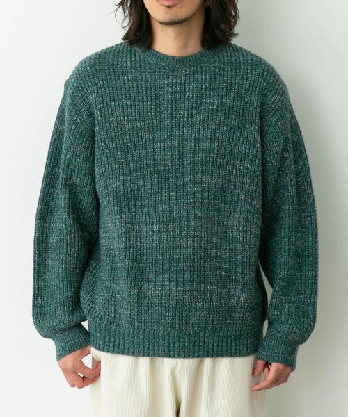 URBAN RESEARCH Sonny Label（アーバンリサーチサニーレーベル）の「ミックスカラーニットプルオーバー（ニット/セーター・メンズ・ピンク系その他/カーキ/ブラウン系その他/グリーン系その他・MEDIUM/LARGE）」の20枚目の写真