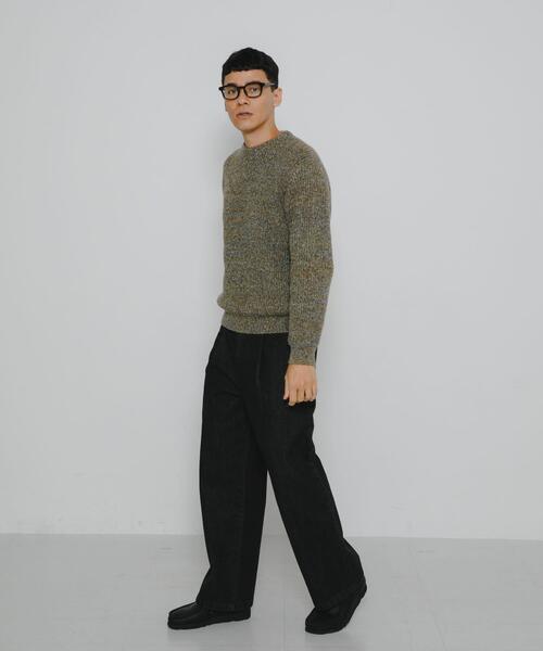URBAN RESEARCH Sonny Label（アーバンリサーチサニーレーベル）の「ミックスカラーニットプルオーバー（ニット/セーター・メンズ・ピンク系その他/カーキ/ブラウン系その他/グリーン系その他・MEDIUM/LARGE）」の5枚目の写真
