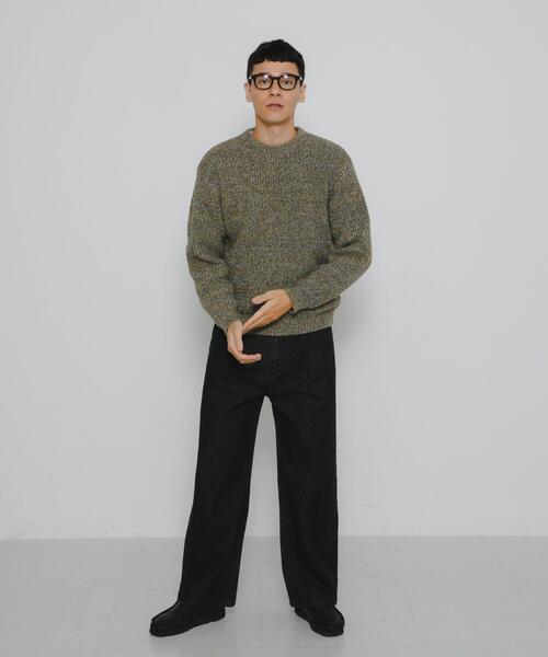 URBAN RESEARCH Sonny Label（アーバンリサーチサニーレーベル）の「ミックスカラーニットプルオーバー（ニット/セーター・メンズ・ピンク系その他/カーキ/ブラウン系その他/グリーン系その他・MEDIUM/LARGE）」の6枚目の写真
