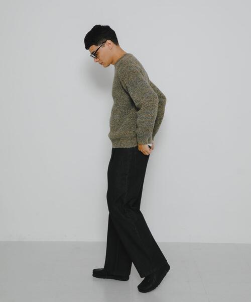 URBAN RESEARCH Sonny Label（アーバンリサーチサニーレーベル）の「ミックスカラーニットプルオーバー（ニット/セーター・メンズ・ピンク系その他/カーキ/ブラウン系その他/グリーン系その他・MEDIUM/LARGE）」の7枚目の写真