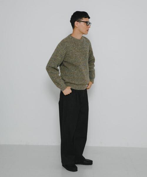 URBAN RESEARCH Sonny Label（アーバンリサーチサニーレーベル）の「ミックスカラーニットプルオーバー（ニット/セーター・メンズ・ピンク系その他/カーキ/ブラウン系その他/グリーン系その他・MEDIUM/LARGE）」の8枚目の写真