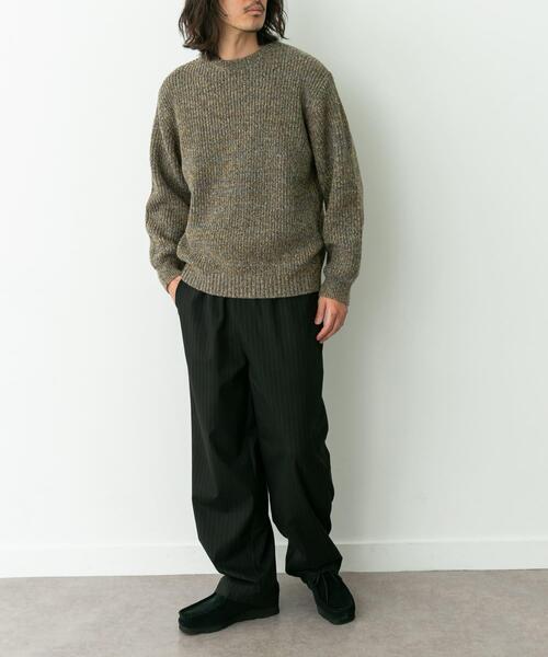 URBAN RESEARCH Sonny Label（アーバンリサーチサニーレーベル）の「ミックスカラーニットプルオーバー（ニット/セーター・メンズ・ピンク系その他/カーキ/ブラウン系その他/グリーン系その他・MEDIUM/LARGE）」の10枚目の写真