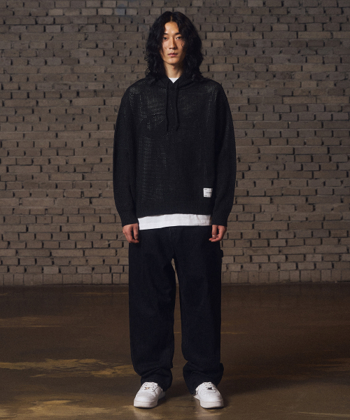F.ILLUMINATE(フィルミネイト)の「シンボルメッシュフードニット-ブルー(ニット/セーター・レディース・その他・MEDIUM/LARGE/SMALL)」の6枚目の写真